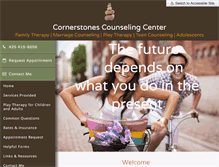 Tablet Screenshot of cornerstonescounselingcenter.com